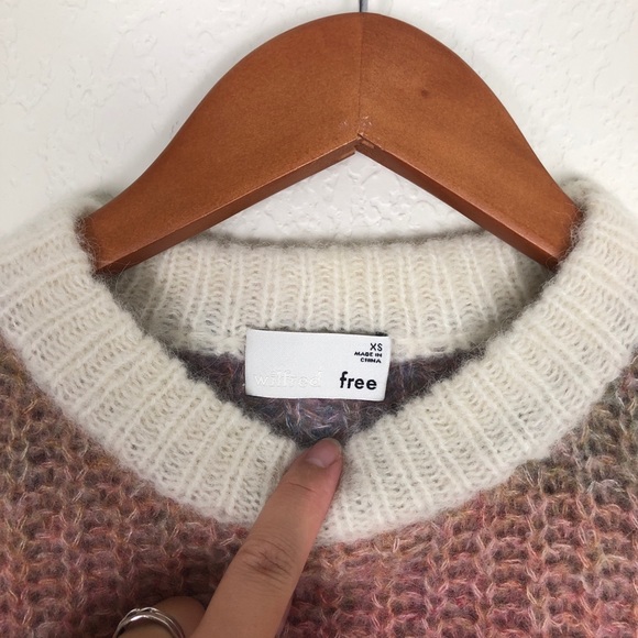 NWT Wilfred Free Laney Sweater in Rainbow Melange - Picture 7 of 11